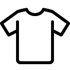 Pixel art image of a white sheeps face with black ears, outlined in black, in a simple and blocky style.