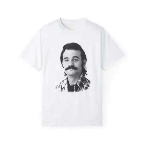 1980s Bill Murray Mustache Tee – Retro Comfort Colors Shirt