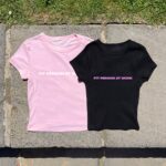 3D Puff Baby Y2K Tee – Stylish Fitted Women's Graphic T-Shirt