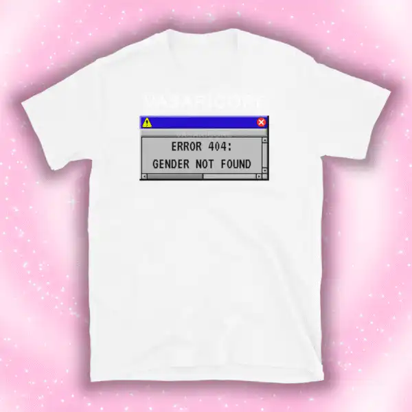 404 Gender Not Found Tee – Soft Unisex Cotton Shirt