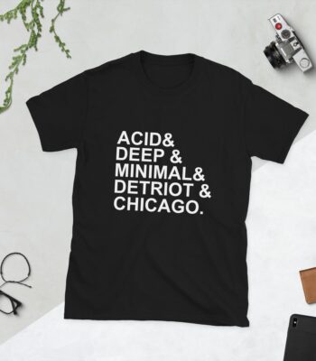 Acid Minimal House Music T-Shirt – Soft Unisex Short Sleeve