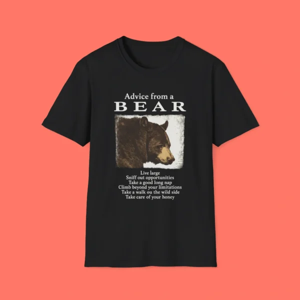Advice From A Bear Shirt – Funny Outdoor Graphic Tee for Nature Lovers