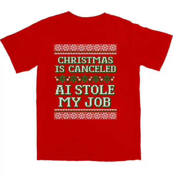 AI Stole My Job T Shirt – Soft 100% Cotton Graphic Tee