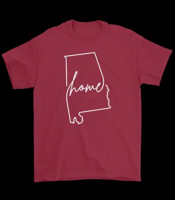 Alabama Home T-Shirt – Cozy 100% Cotton Tee for Proud Locals