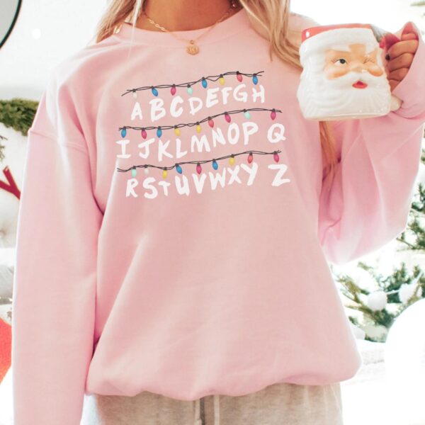 Alphabet Christmas Light Shirt – Cute Holiday Kids Tee