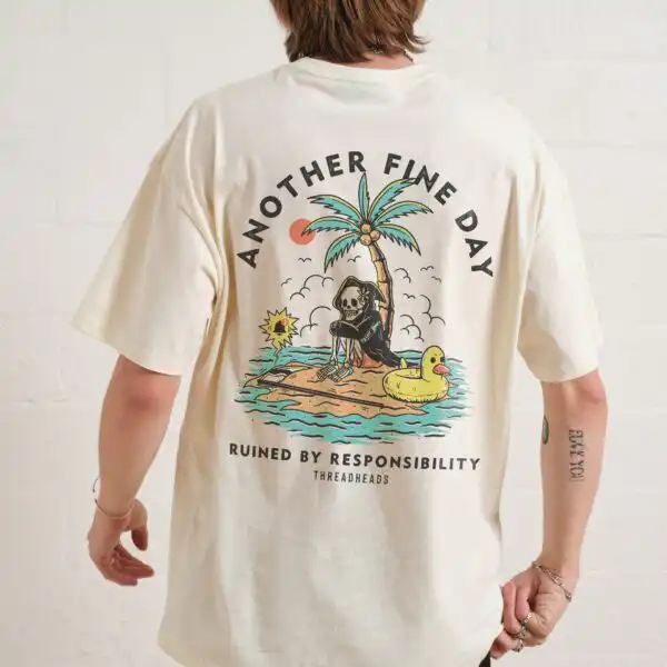 Another Fine Day T-Shirt – Premium Combed Cotton Graphic Tee