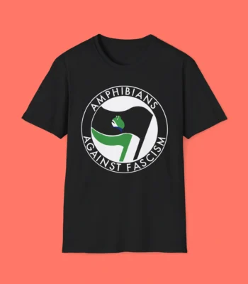 Antifa Amphibians Against Fascism Shirt – Funny Protest Art Tee