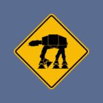 ATAT Crossing Sign T-Shirt – Empire Strikes Back Graphic Tee