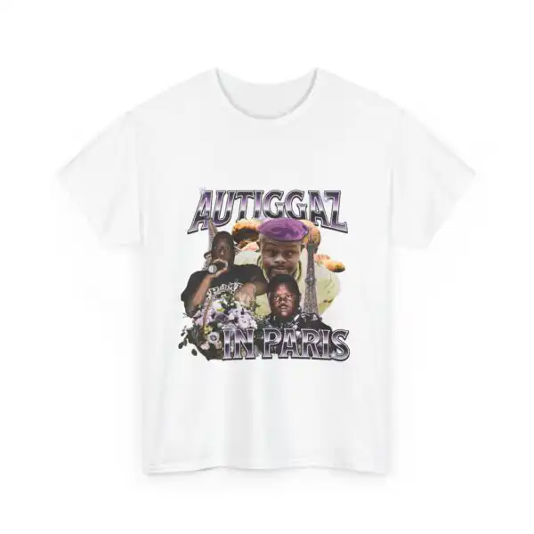 Autiggaz in Paris Unisex Cotton Tee – Classic Casual Wear