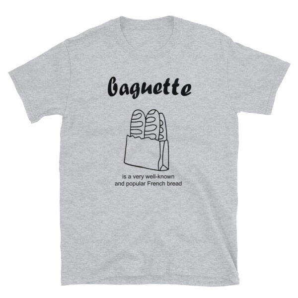 Baguette Graphic Tee – Soft Slim Fit Cotton Shirt for Foodies