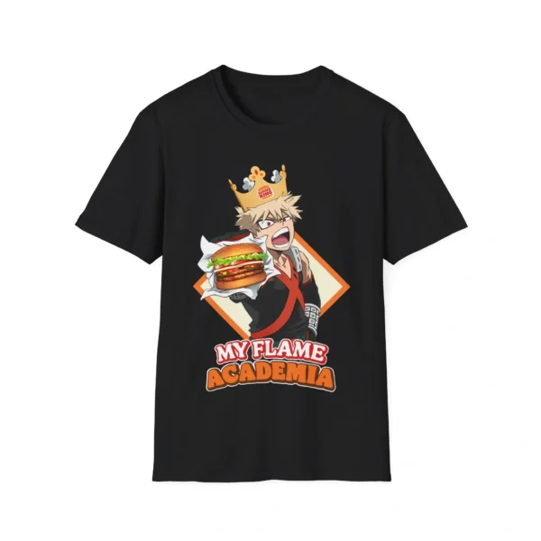 Bakugo Burger King Shirt – Fiery Anime Graphic Tee for Fans