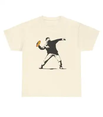 Banksy Inspired Sandwich Thrower Tee – Bold Street Art Shirt