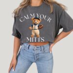 Baseball Teddy Comfort Colors T-Shirt – Cute Relaxed Fit Shirt
