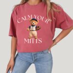 Baseball Teddy Comfort Colors T-Shirt – Cute Relaxed Fit Shirt