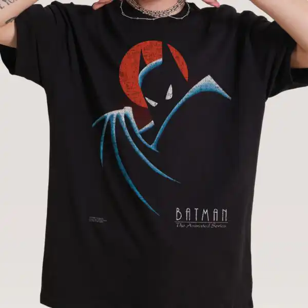Batman The Animated Series Logo Tee – Premium Combed Cotton Shirt