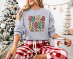 Be The Light Christmas Sweatshirt – Soft Christian Holiday Hoodie
