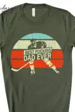 Best Pucking Dad Shirt – Funny Hockey Dad Tee Gift for Him