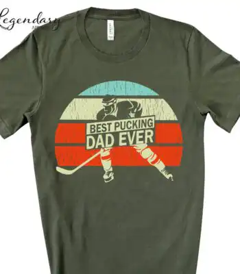 Best Pucking Dad Shirt – Funny Hockey Dad Tee Gift for Him