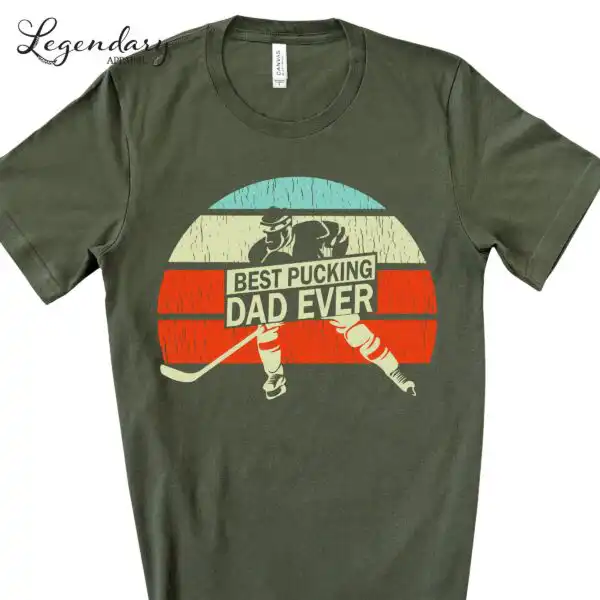 Best Pucking Dad Shirt – Funny Hockey Dad Tee Gift for Him