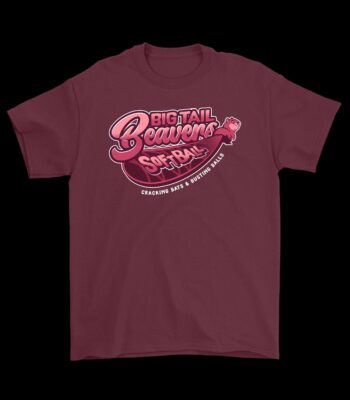 Big Tail Beavers Softball Tee – Funny Cotton Graphic Shirt