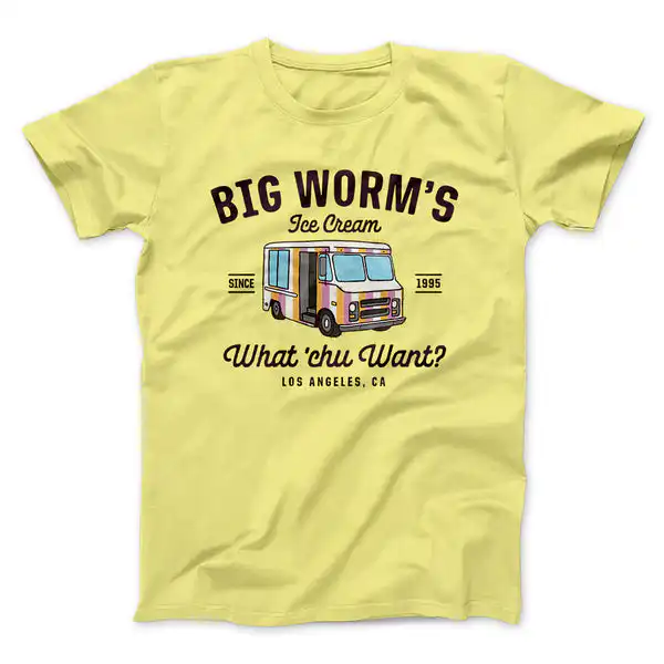 Big Worm Ice Cream T-Shirt – Funny Unisex Graphic Tee