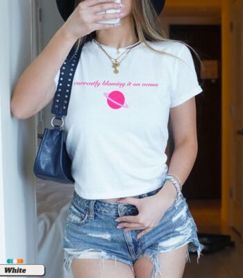 Blaming It On Venus Shirt – Soft Pink Astrology Baby Tee