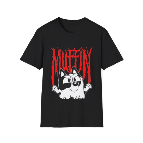 Bluey Muffin Metal Shirt – Edgy Graphic Tee for Rock Lovers