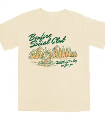 Bonfire Social T Shirt – Soft Cotton Tee for Everyday Comfort