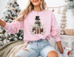 Book Snowman Christmas Sweatshirt – Cozy Holiday Gift for Readers