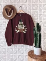 Book Snowman Christmas Sweatshirt – Cozy Holiday Gift for Readers