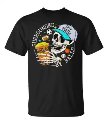 Boy Mama Sports Skull T-Shirt – Fun Design for Active Moms