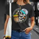 Boy Mama Sports Skull T-Shirt – Fun Design for Active Moms