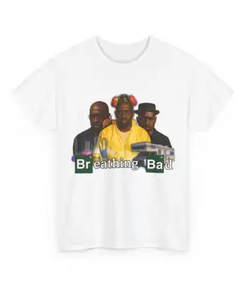 Breathing Bad Cotton Tee – Classic Fit Graphic Shirt for Everyday