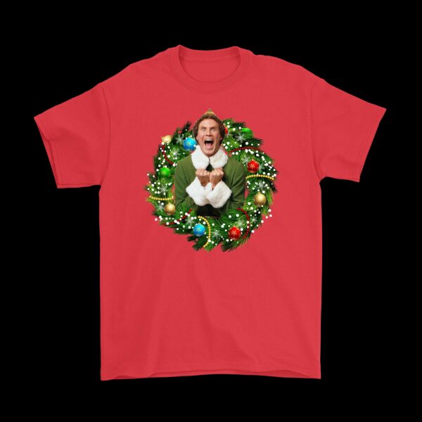 Buddy the Elf Wreath T-Shirt – Fun Christmas Graphic Tee