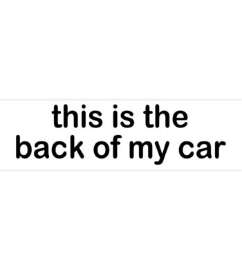 Bumper Sticker and Magnet - Funny 8.7'' x 2.7'' Waterproof Design