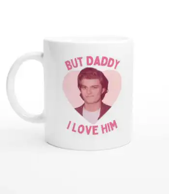 But Daddy I Love Joe Keery Mug - Glossy White Ceramic Cup
