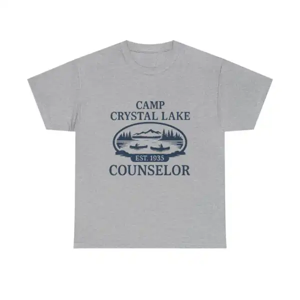 Camp Crystal Lake Counselor T-Shirt – Retro Horror Camp Tee