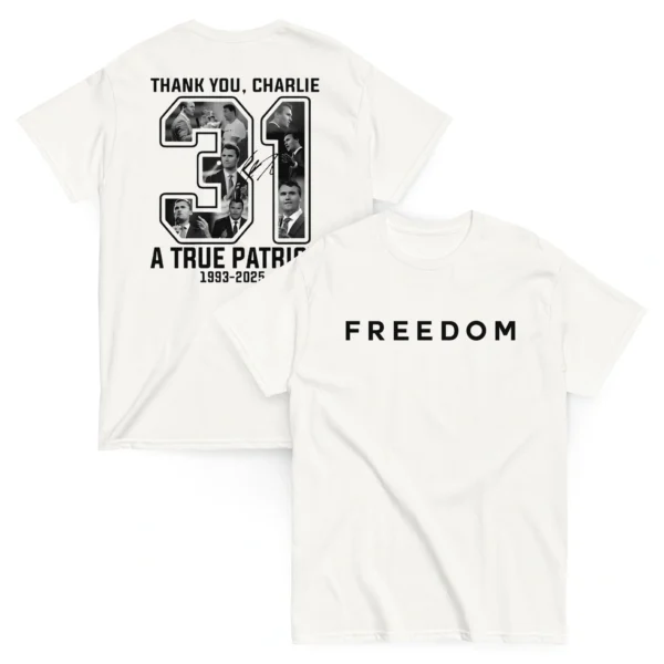 Charlie Kirk 31 Shirt – Freedom Tribute Tee for Patriots