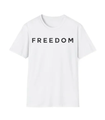 Charlie Kirk Freedom Shirt – Tribute Tee in Classic White