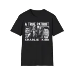 Charlie Kirk Tribute Shirt – Minimalist Black Tee for Patriots