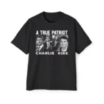 Charlie Kirk Tribute Shirt – Minimalist Black Tee for Patriots