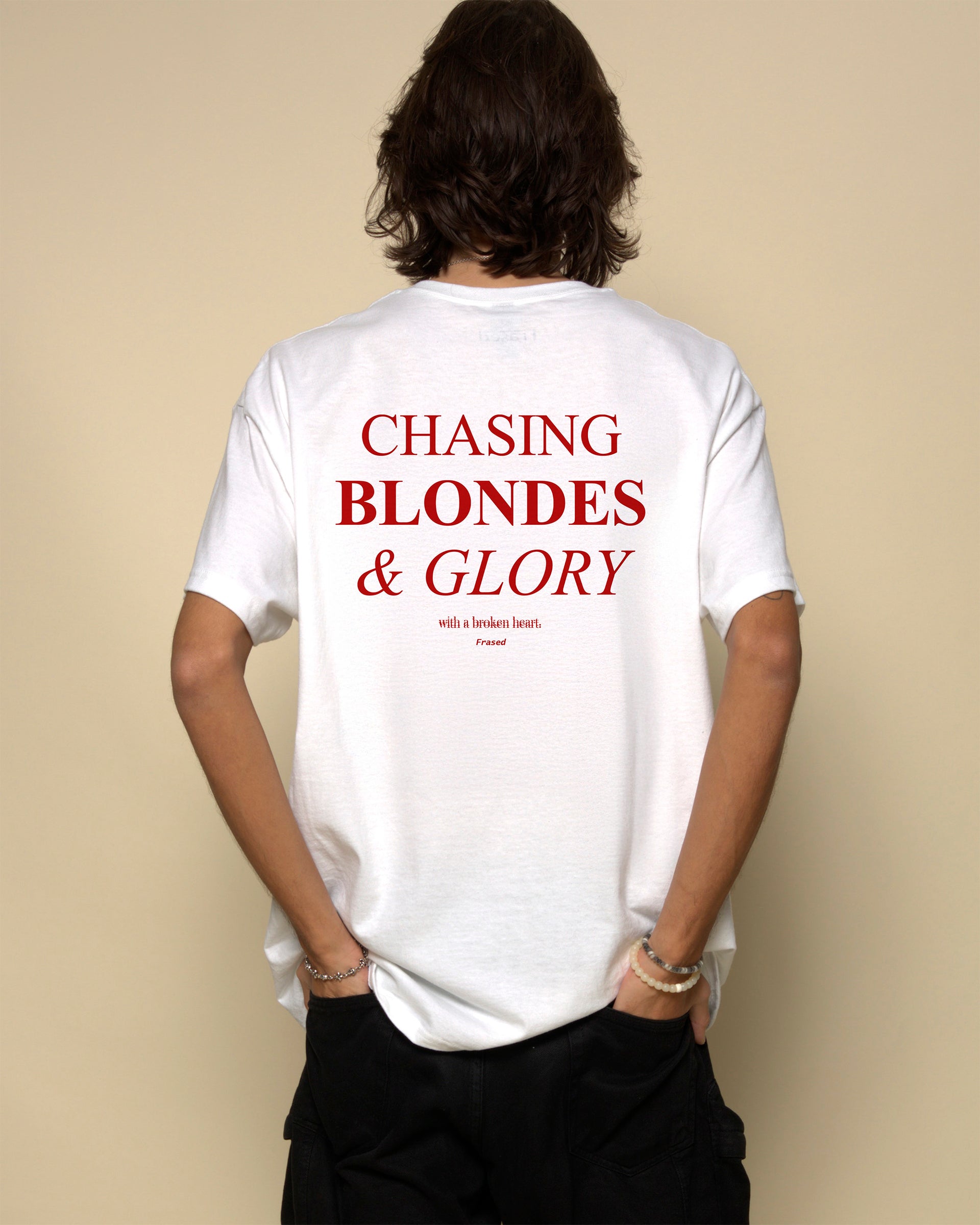 Chasing Blondes & Glory Tee – Unisex Classic Cotton Graphic Shirt Chasing Blondes & Glory Tee – Unisex Classic Cotton Graphic Shirt