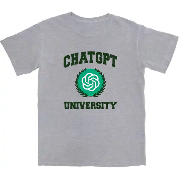 Chat GPT University T Shirt – Soft Cotton Tee for Everyday Comfort