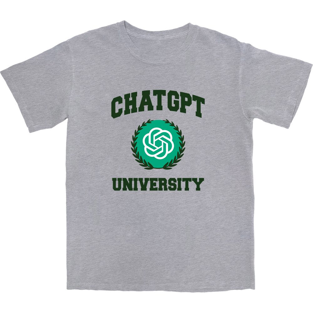 Chat GPT University T Shirt – Soft Cotton Tee for Everyday Comfort Chat GPT University T Shirt – Soft Cotton Tee for Everyday Comfort