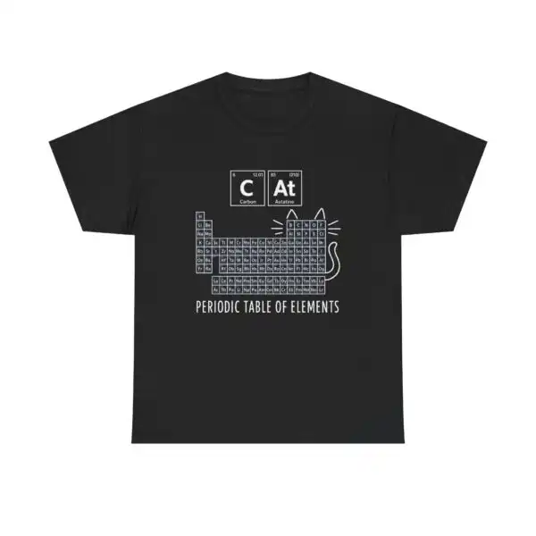 Chemistry Cat Periodic Table Tee – Cute Pun Graphic Shirt