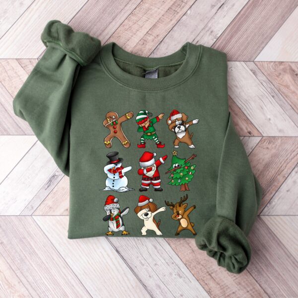 Christmas Dabbing Sweatshirt – Funny Santa Kids Shirt Gift