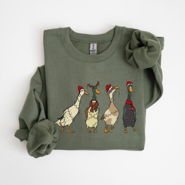 Christmas Ducks Sweatshirt – Funny Farm Lover Gift for Women