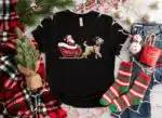 Christmas Goldendoodle Sweatshirt – Santa's Sleigh Xmas Top