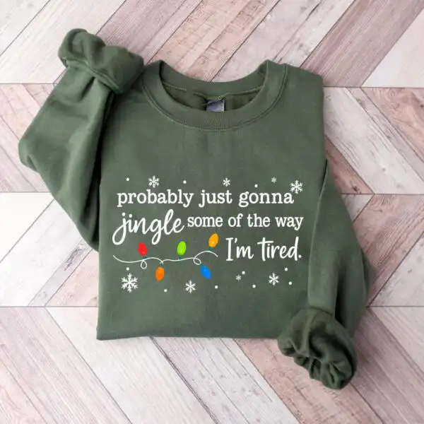Christmas Jingle Song Sweatshirt – Funny Holiday Long Sleeve Tee