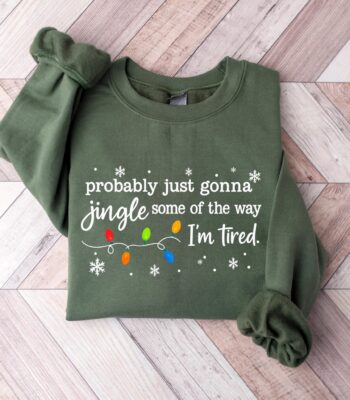 Christmas Jingle Song Sweatshirt – Funny Holiday Long Sleeve Tee